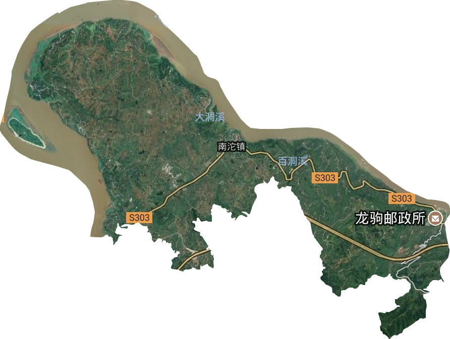 南沱鎮衛星圖