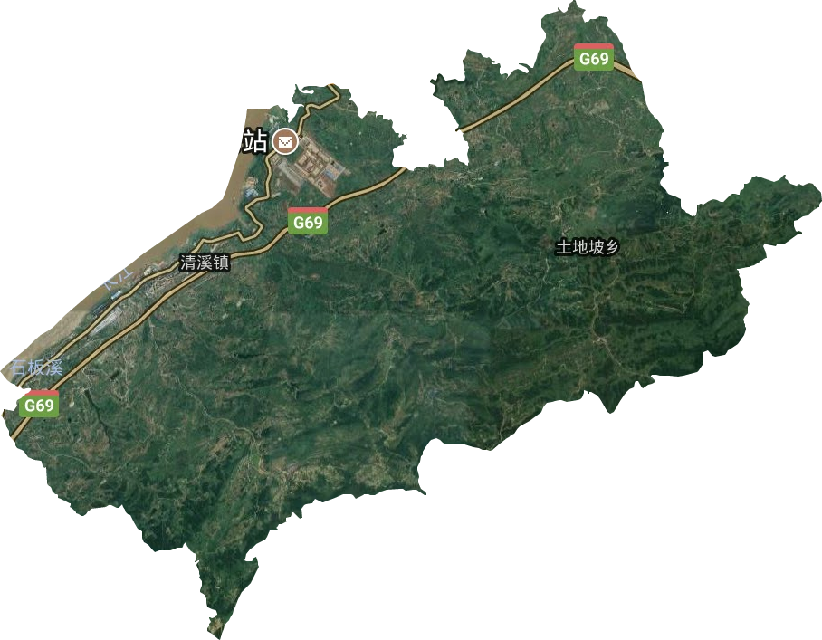清溪鎮衛星圖