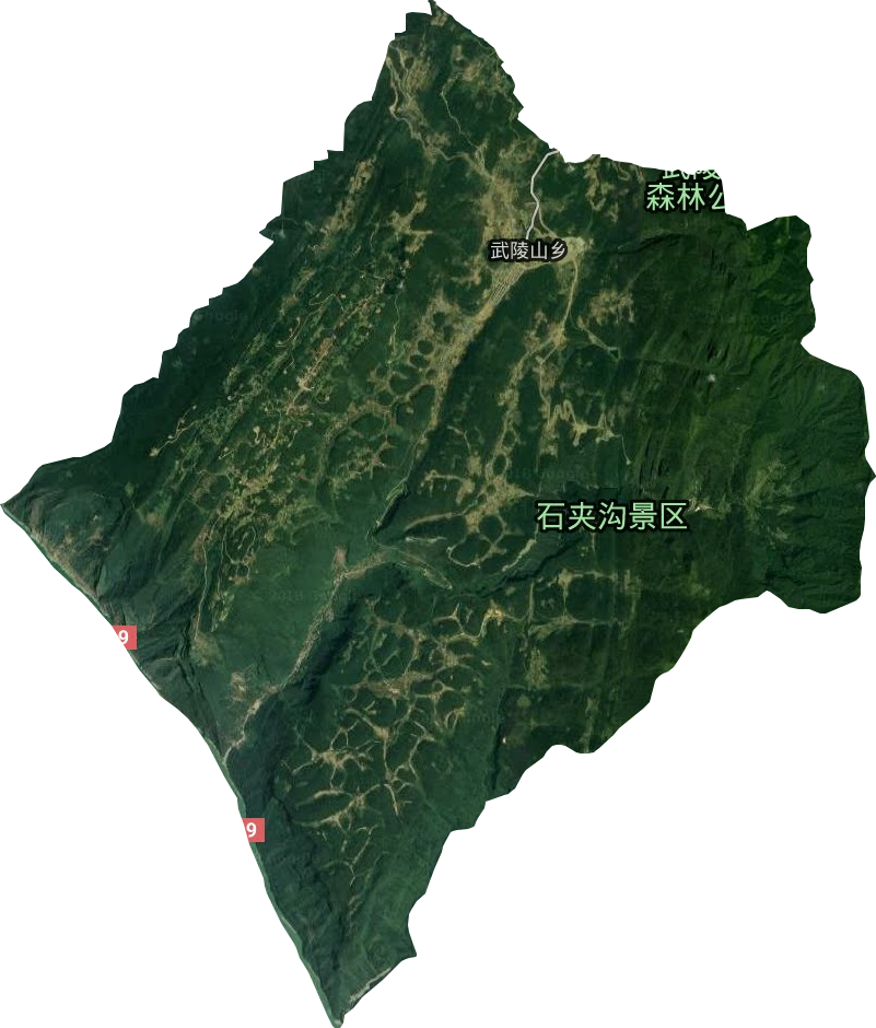 武陵山鄉衛星圖