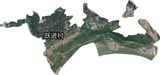 躍進村街道衛星圖