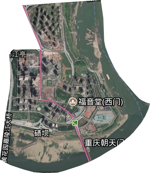 江北城街道衛(wèi)星圖