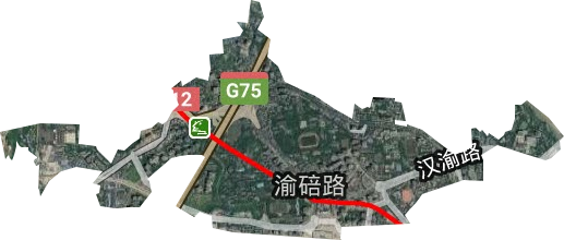 渝碚路街道衛(wèi)星圖