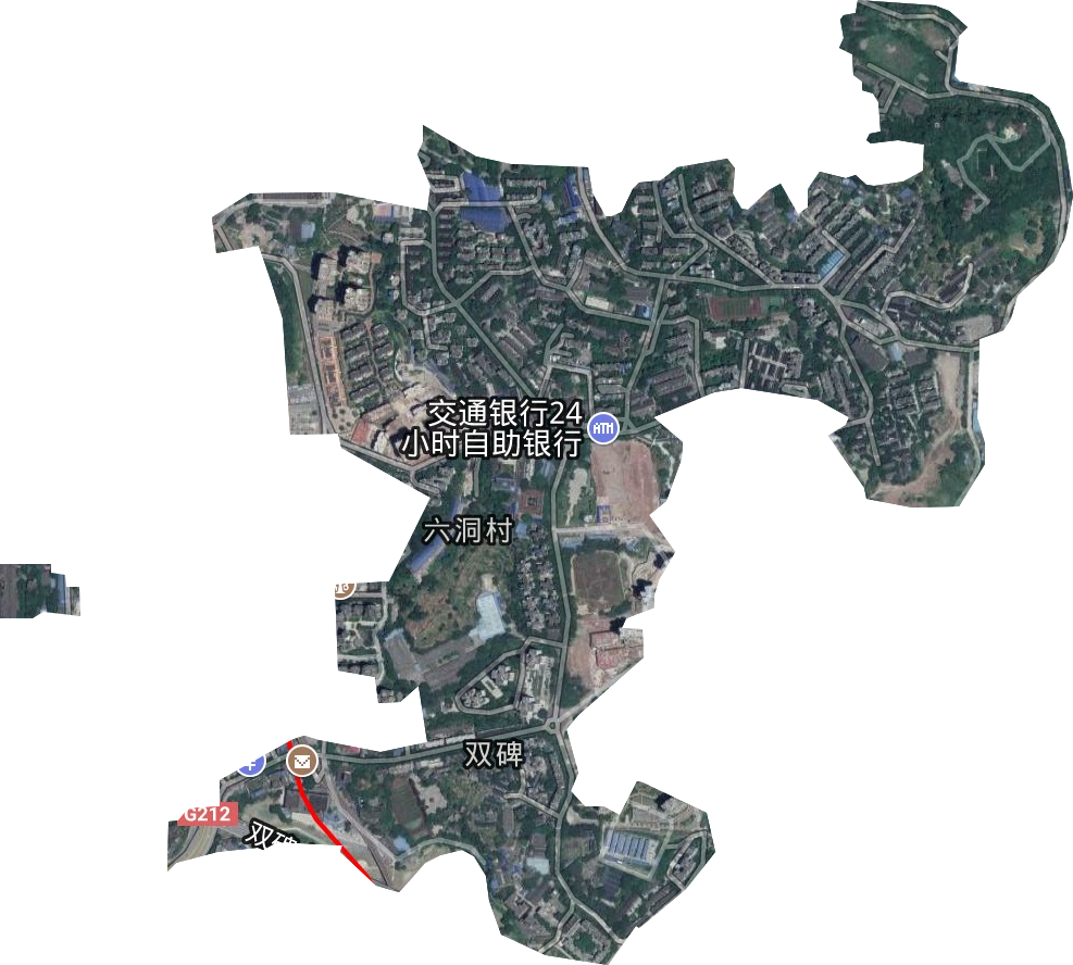 詹家溪街道衛星圖