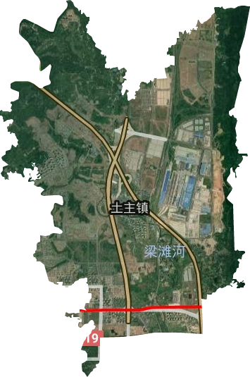 土主鎮衛星圖