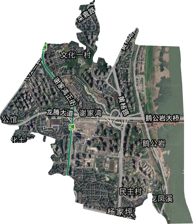 謝家灣街道衛(wèi)星圖