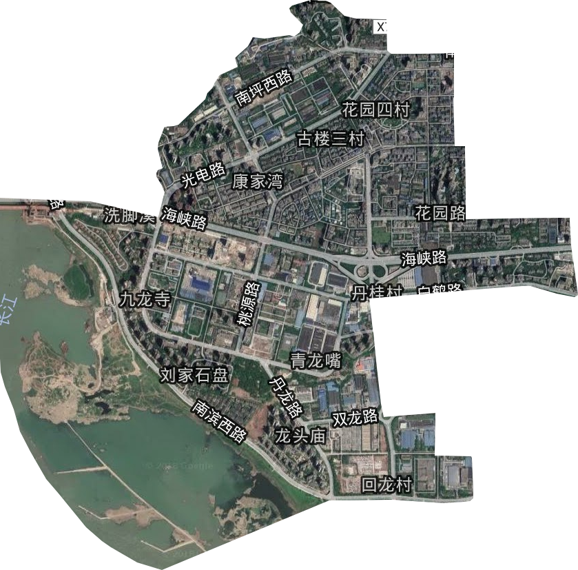 花園路街道衛星圖