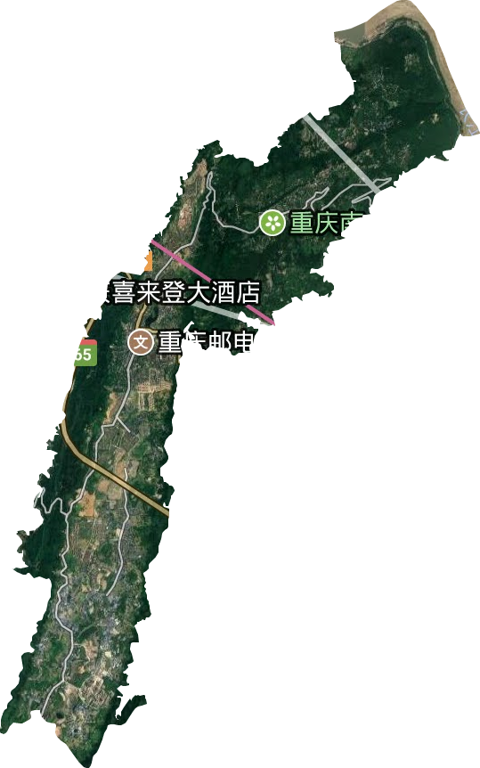 南山街道衛星圖