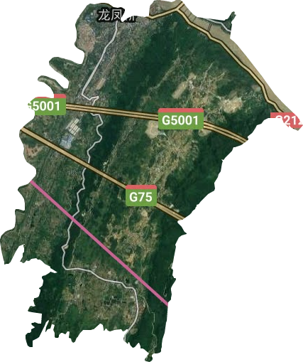 龍鳳橋街道衛星圖