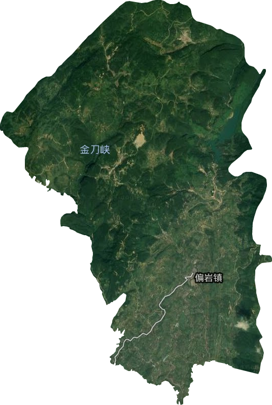 金刀峽鎮衛星圖