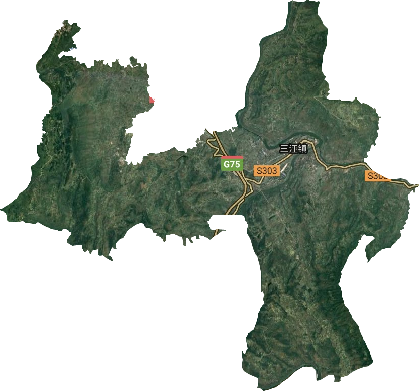 三江街道衛星圖