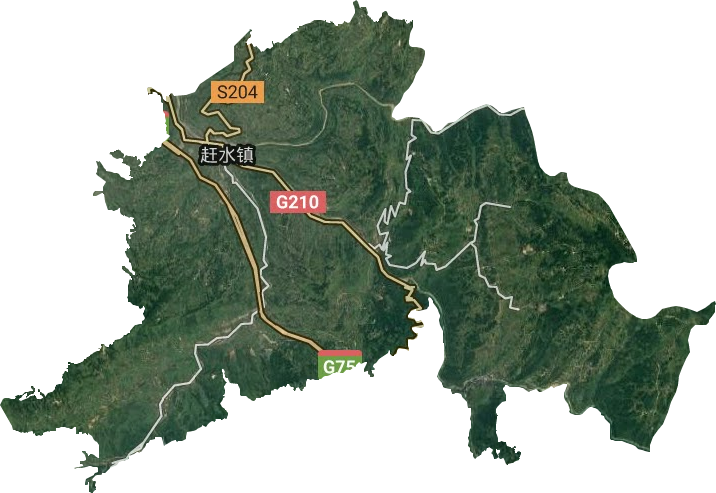 趕水鎮(zhèn)衛(wèi)星圖