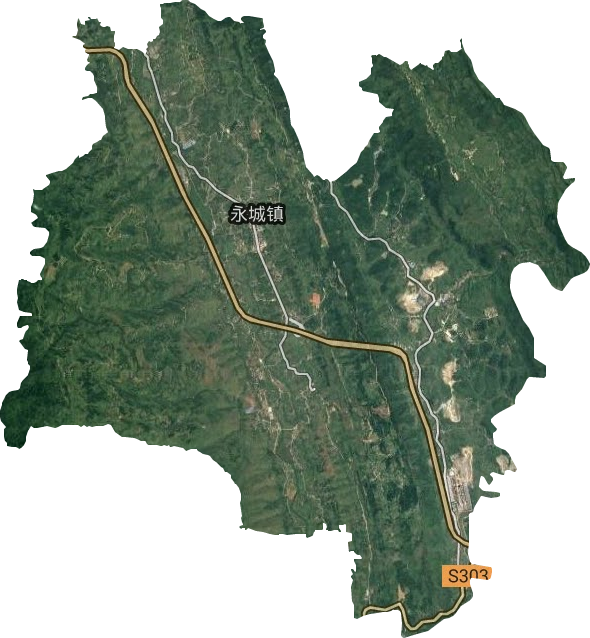 永城鎮(zhèn)衛(wèi)星圖