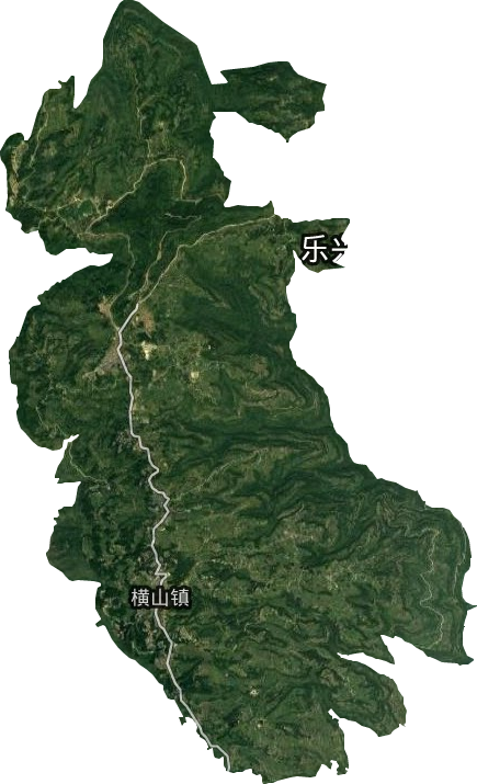 橫山鎮衛星圖