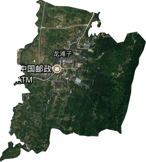 龍灘子街道衛星圖