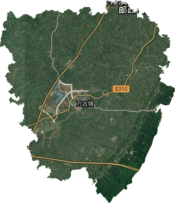 萬古鎮衛星圖