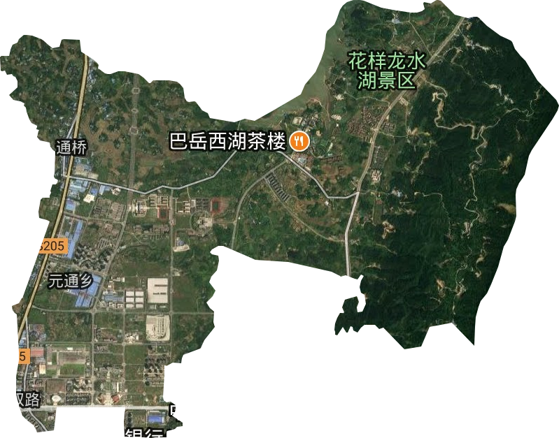 通橋鎮(zhèn)衛(wèi)星圖