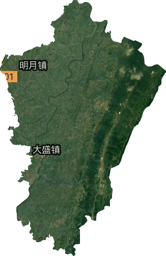 大盛鎮衛星圖
