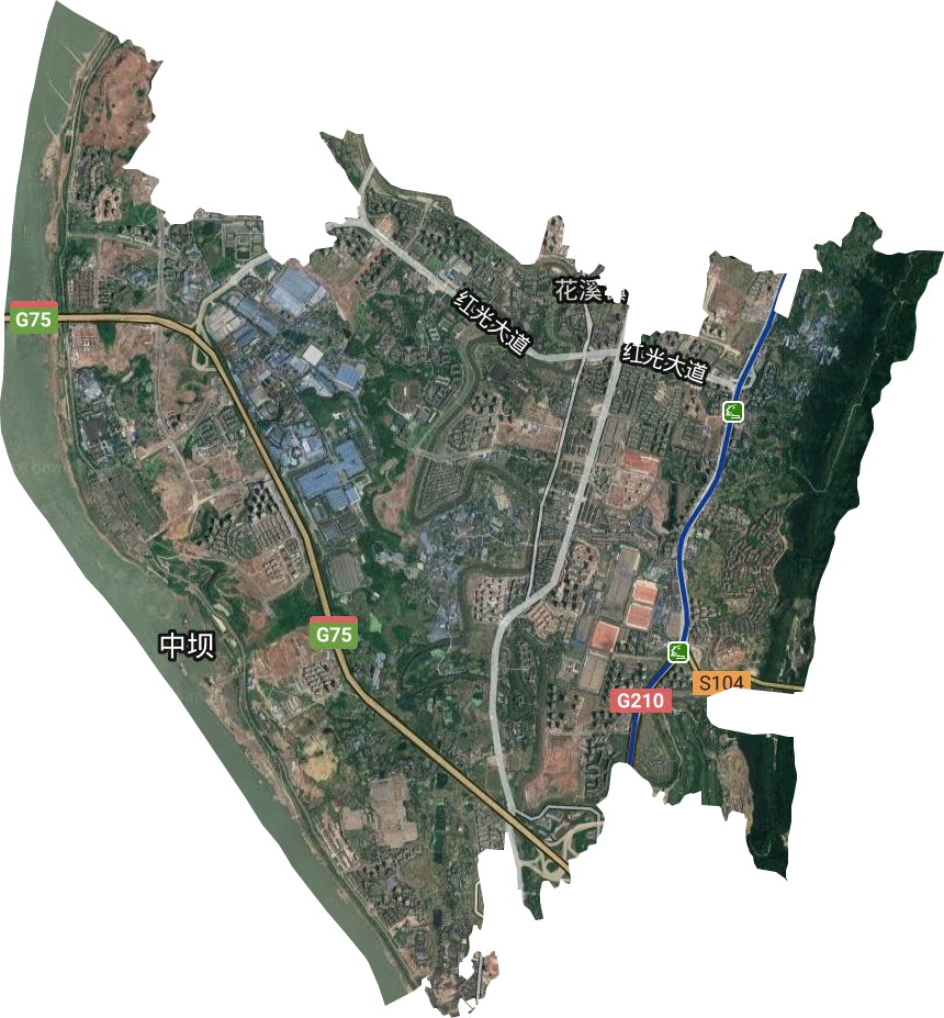 花溪街道衛(wèi)星圖