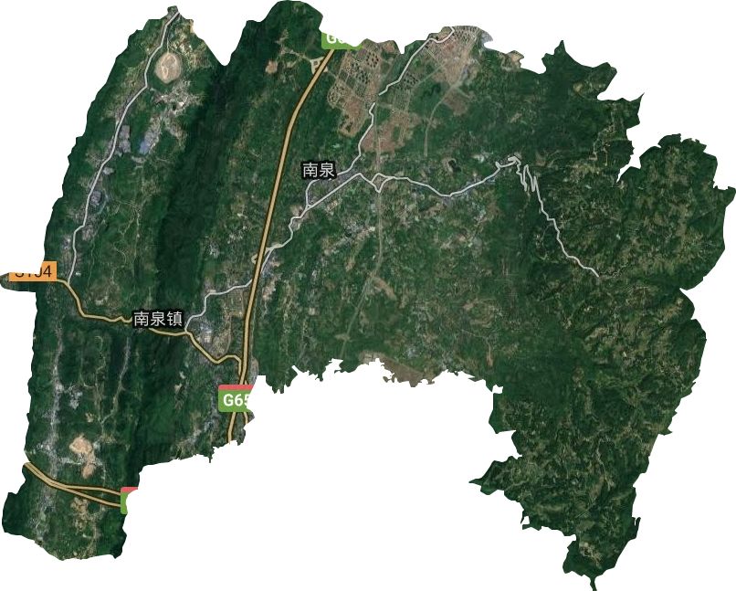 南泉街道衛星圖