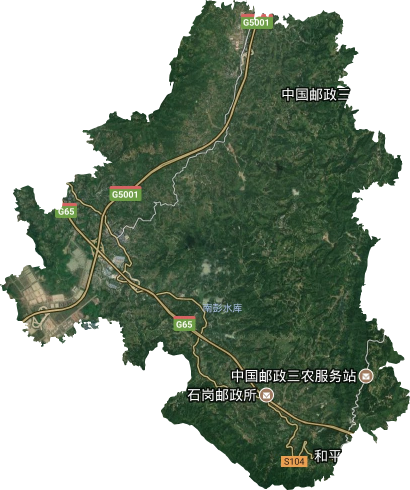 南彭街道衛星圖
