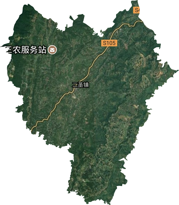 二圣鎮(zhèn)衛(wèi)星圖