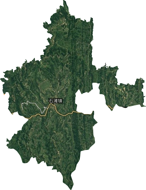 石灘鎮衛星圖