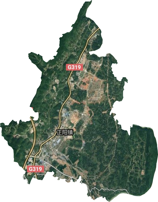正陽(yáng)街道衛(wèi)星圖
