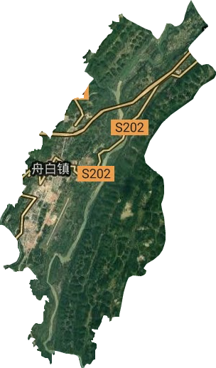 舟白街道衛(wèi)星圖