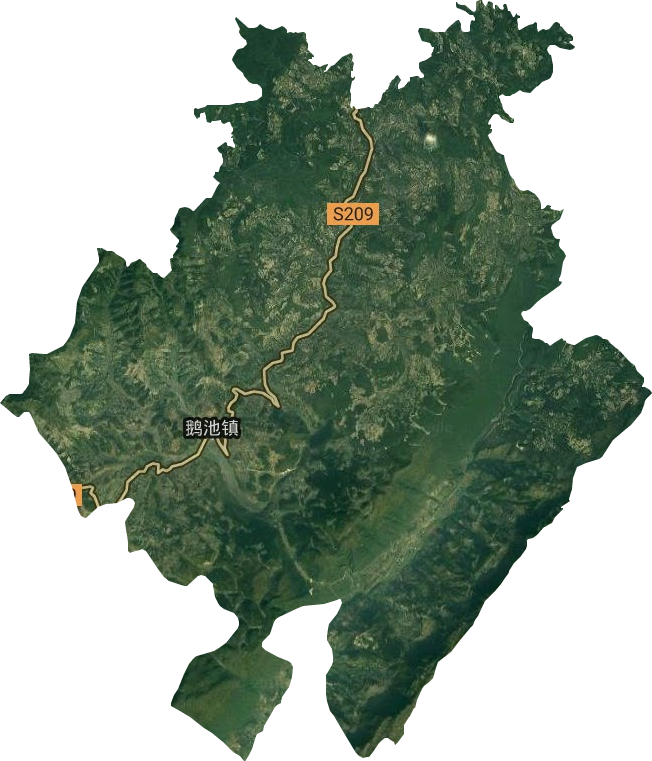 鵝池鎮衛星圖