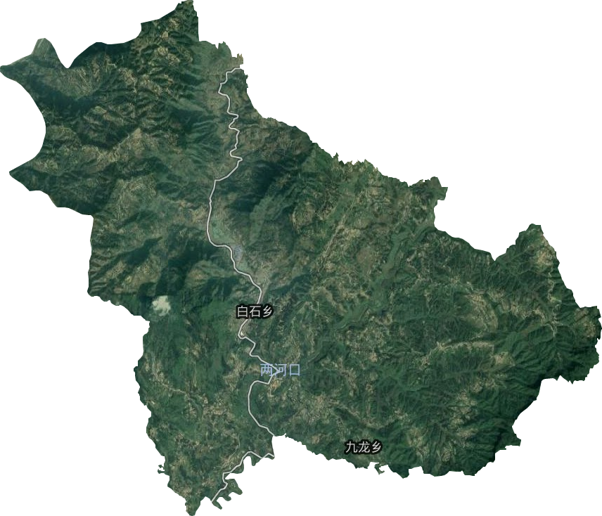 白石鄉(xiāng)衛(wèi)星圖