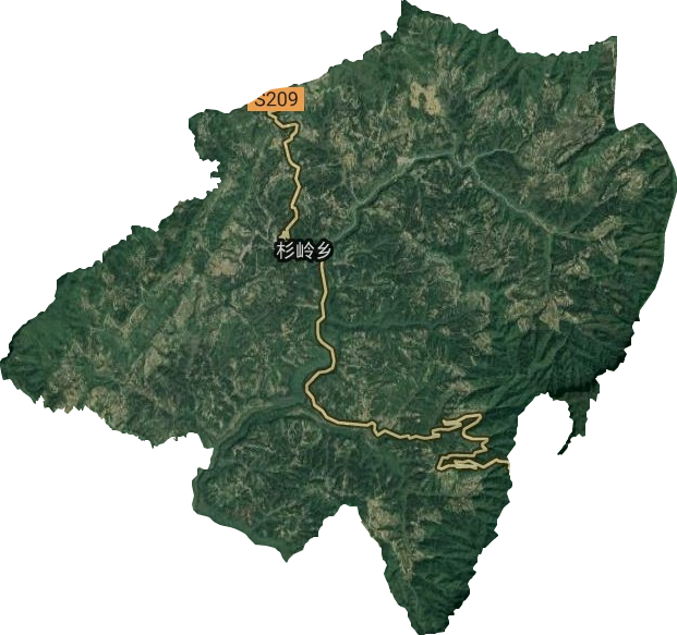 杉嶺鄉(xiāng)衛(wèi)星圖