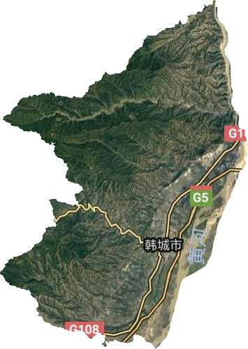 韓城市衛星圖