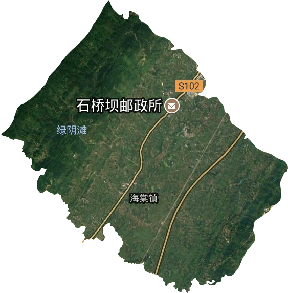 海棠鎮衛星圖