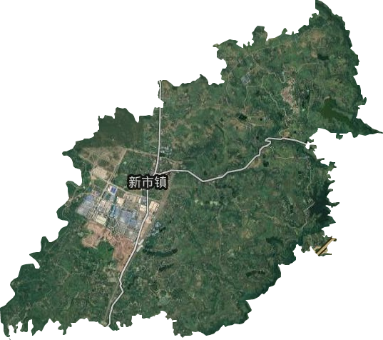 新市鎮衛星圖