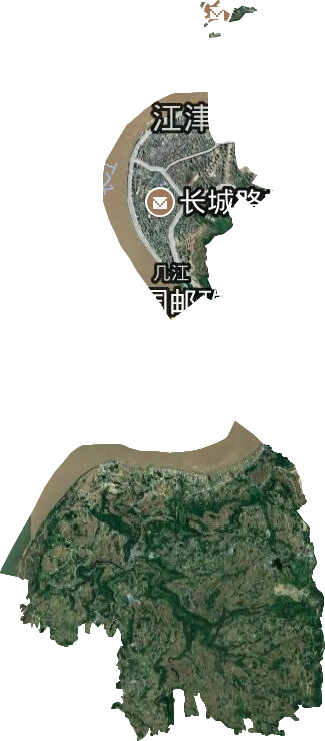 幾江街道衛星圖