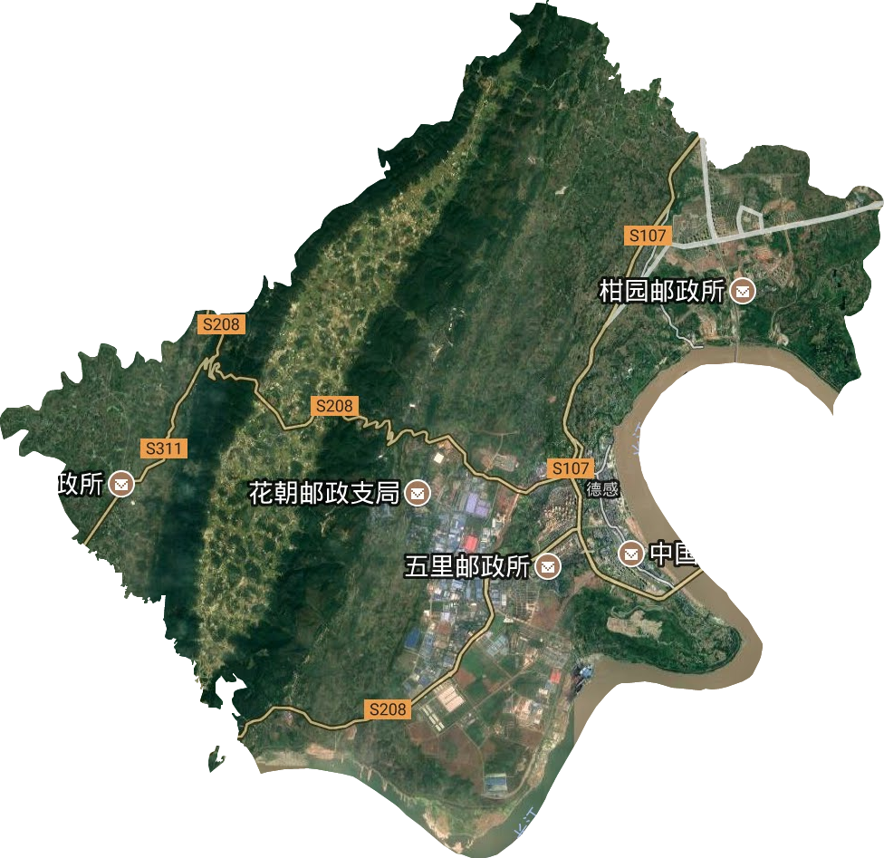 德感街道衛星圖
