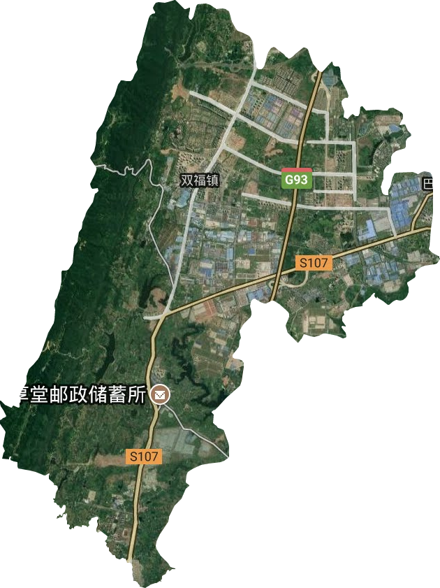 雙福街道衛(wèi)星圖