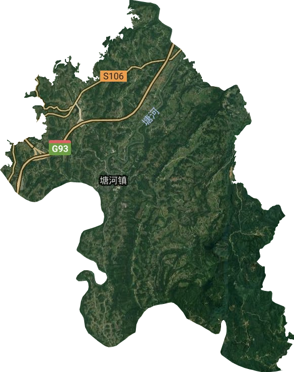 塘河鎮衛星圖
