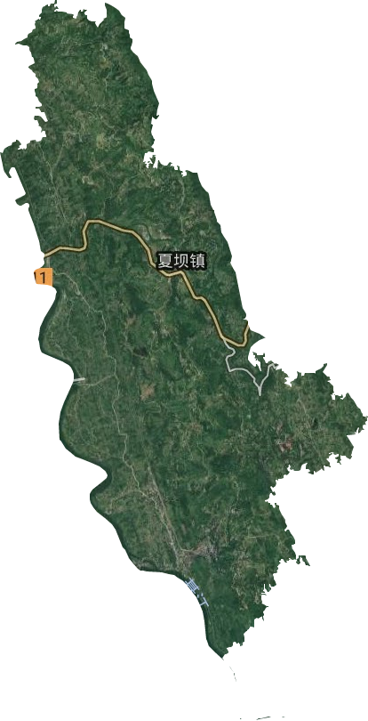 夏壩鎮衛星圖