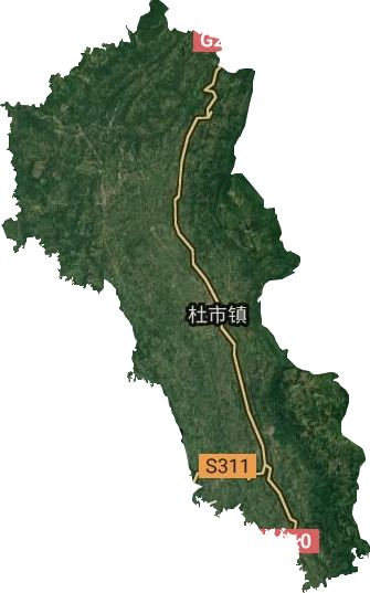 杜市鎮衛星圖