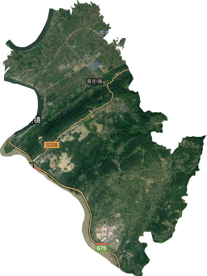 草街街道衛(wèi)星圖