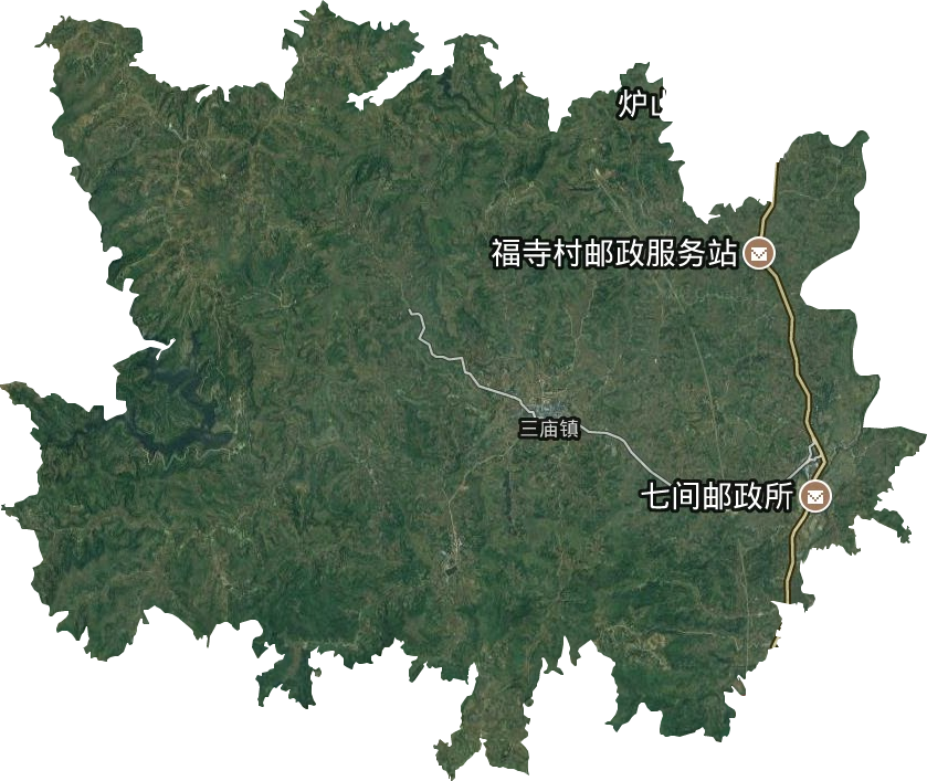 三廟鎮(zhèn)衛(wèi)星圖