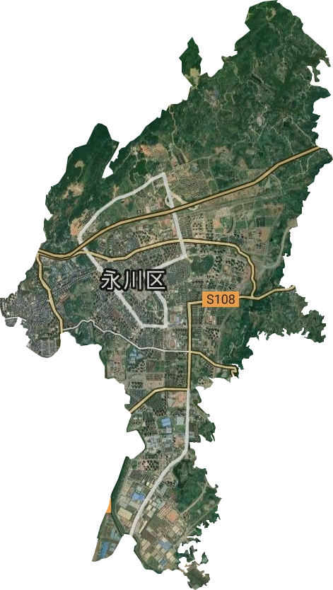中山路街道衛星圖