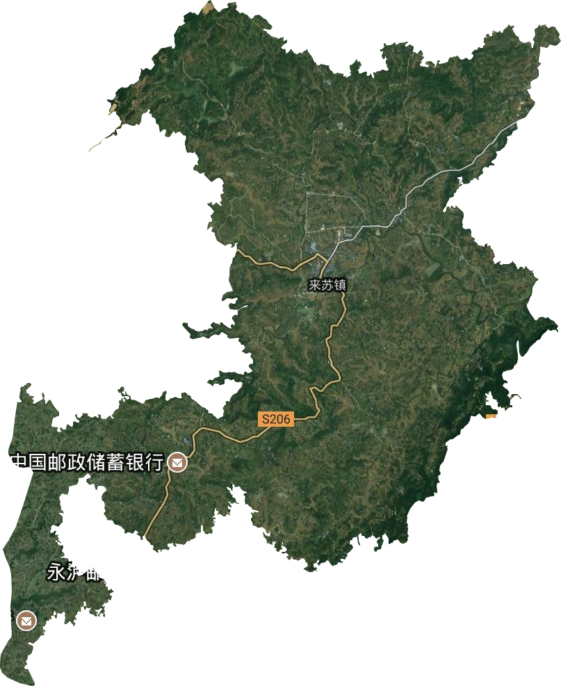 來蘇鎮(zhèn)衛(wèi)星圖