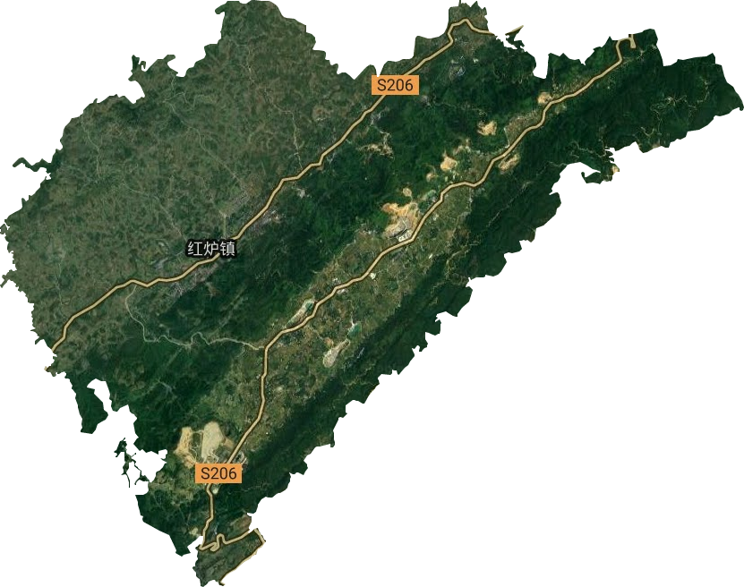 紅爐鎮(zhèn)衛(wèi)星圖