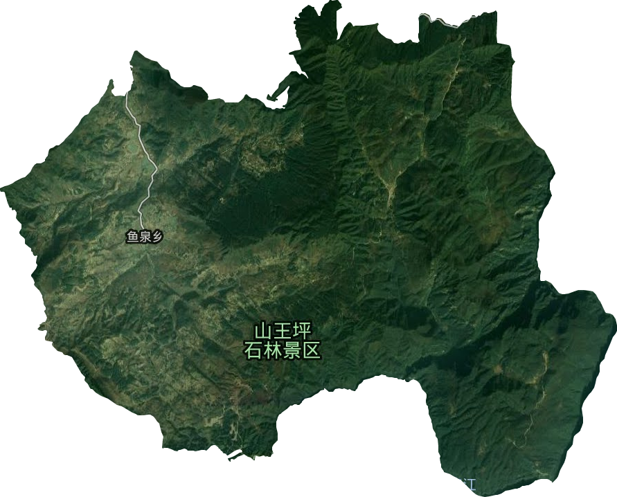 山王坪鎮衛星圖