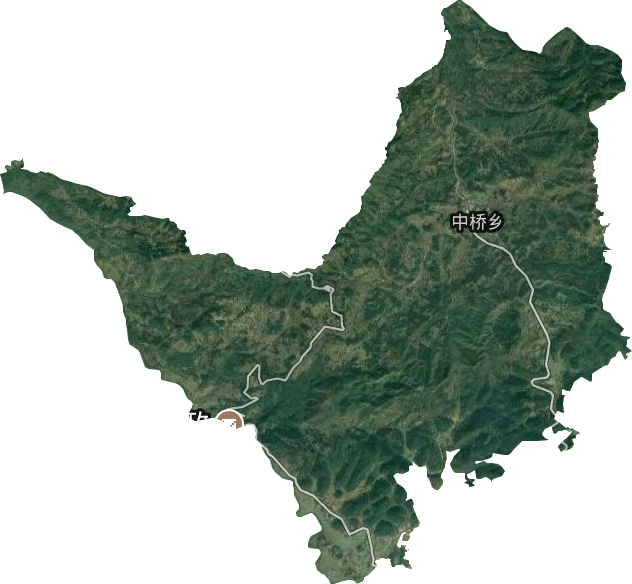 中橋鄉衛星圖