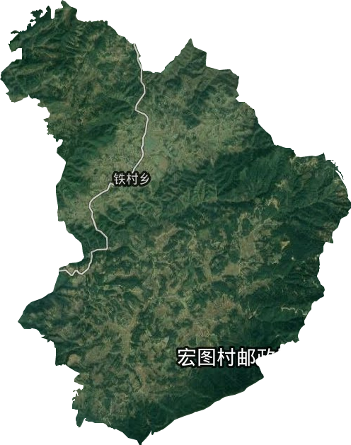 鐵村鄉衛星圖