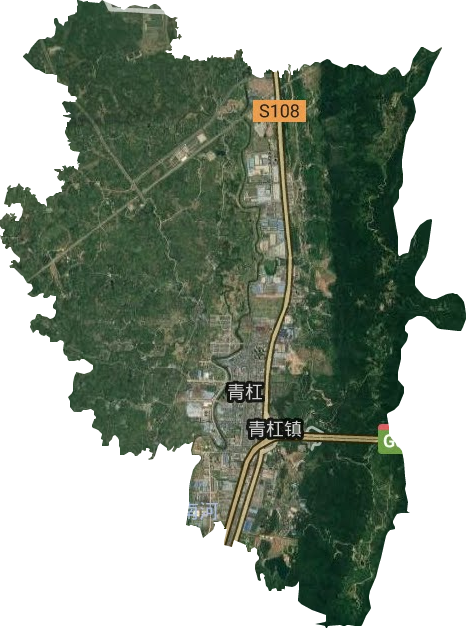 青杠街道衛星圖