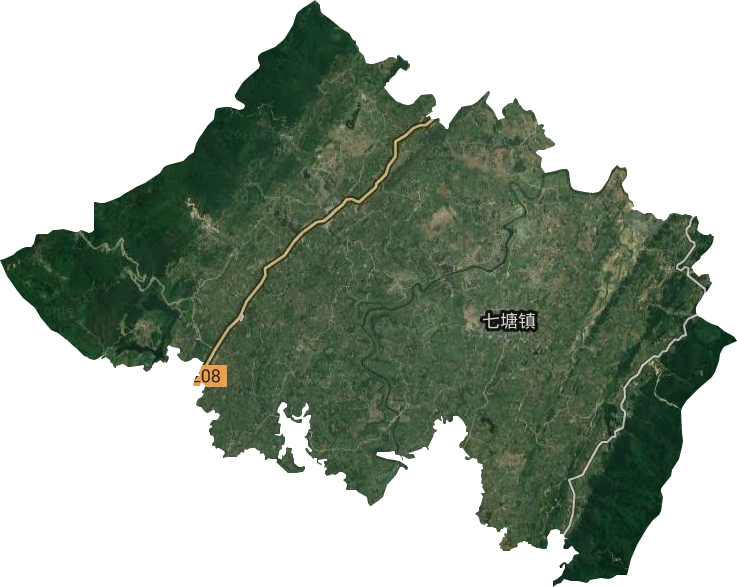七塘鎮(zhèn)衛(wèi)星圖